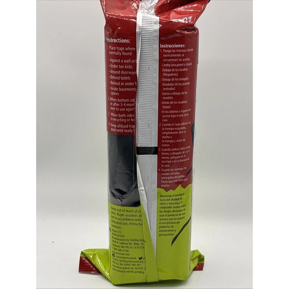RESCUE ST3-BB4 Glue Indoor Non-Organic Scorpions/Spiders Trap